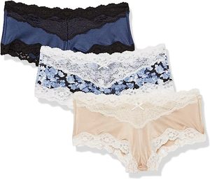 Trendy Chic Boyshorts Bikini Cut Shapewear Underwear Comfortable Spandex/Cotton Panties Decorative Hole Seamless Breathable - Product Image 1