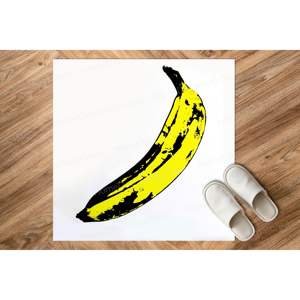 Alfombra Tradicional Andy Warhol Banana, Alfombra Moderna de Lana Impresa en 3D, Ecológica, con Base de Látex - Product Image 4