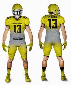 Precio de fábrica Uniformes de fútbol americano Logotipo personalizado Impreso Uniforme de fútbol americano transpirable de secado rápido Bajo MOQ - Product Image 5