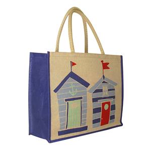 Bolsas de mano a rayas de yute hechas a mano ecológicas de alta calidad, mejor precio, venta al por mayor, patrón de logotipo personalizable, uso promocional - Product Image 1