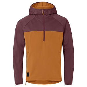 Veste Softshell à Capuche Demi-Zip Premium pour Hommes Vente en Gros Logo Personnalisé Coupe-Vent Randonnée Voyage Vêtement Casual Veste Softshell - Product Image 3