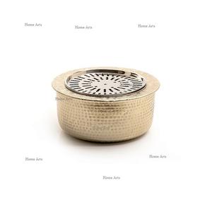 Best Quality Aluminium Gold Color Dallah Heater Admirable Design Round Shape Tea <b>Pot</b> Heater For Hotel Use - Product Image 5