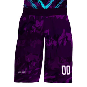 Tenue de basketball personnalisée, kit imprimé, vêtements d'équipe de sublimation sportive, ensemble de taille plus, respirant, séchage rapide, 100% polyester - Product Image 6