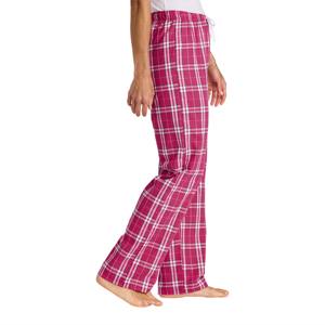Pantalon de pyjama en flanelle fuchsia foncé à carreaux pour femmes-Bas de vêtements de nuit doux et confortables pour des vêtements de nuit confortables et relaxants - Product Image 4