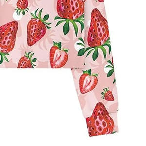 Sweat-shirt à capuche rayé décontracté pour femme Dream Merch à manches longues avec col doublé, haut court, sweat-shirt d'hiver - Product Image 5