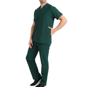 Ensembles d'uniformes de gommage pour hommes tissu Spandex doux et respirant élégant de grande taille conception personnalisée uniforme de gommage médical pour la pharmacie - Product Image 4