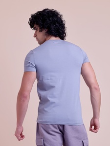 T-shirt basique classique à demi-manches avec col rond Vêtements de tous les jours confortables pour les occasions décontractées 100% coton - Product Image 6