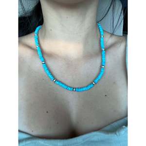 Collar de Perlas de 6 mm con Turquesa Kingman y Plata de Ley, Estilo Navajo, para Regalo - Product Image 2