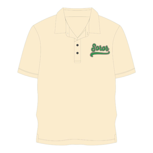 Polo Sororité Grecque Ivory 08 pour Femmes, Rose et Vert, Vêtement Polo Casual Chic pour Sororité Universitaire - Product Image 5