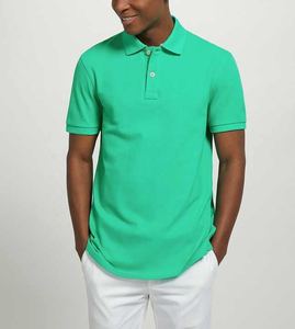 Camiseta Polo unisex con logotipo personalizado y bordado para hombre, camisetas polo, tela de lona lisa en blanco, precio de fábrica - Product Image 4