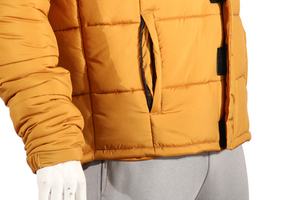 Unisex Winter 2025 Zip-Up <b>Quilted</b> Puffer <b>Jacket</b> Coat Waterproof Fabric Varsity <b>Jacket</b> for Men - Product Image 5