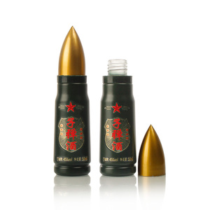 50ml 70ml 100ml đạn hình chai thủy tinh rượu Whisky Brandy Decanter - Product Image 6