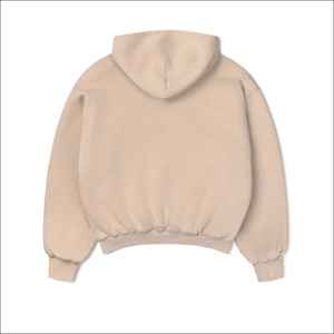 Sweat-shirts à capuche en coton 100% brun, style hip-hop, poids lourd, 600 GSM, molleton surdimensionné, délavé au soleil, vintage, délavé à l'acide, personnalisable - Product Image 6