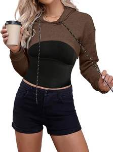 Sudadera corta de invierno con capucha para mujer de gran oferta | Jersey polar con logotipo personalizado para ropa deportiva de gimnasio Boutique y ropa de moda - Product Image 6