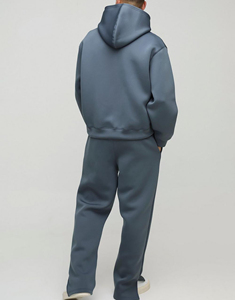 Conjunto Deportivo Personalizado para Hombre, Invierno, Grueso, con Capucha, Corte Regular, Dos Piezas, Informal, Atlético, Gimnasio, 100% Algodón, Entrenamiento - Product Image 5