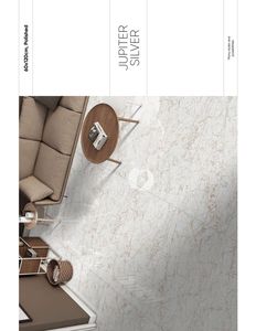 กระเบื้องพอร์ซเลนเคลือบสีเงิน Jupiter ดีไซน์แบบอิตาลีกันลื่นทันสมัยสำหรับการตกแต่งภายในโรงแรมในโรงเรียน - Product Image 1