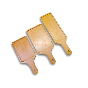 ถาดไม้สำหรับอบพิซซ่าสเต็กขนมปังเค้กกระดานผักที่ใช้ในครัวเรือนทนทานและจาน - Product Image 5