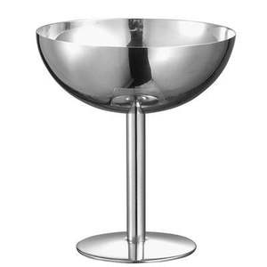 Copa de Vino Medieval de Estilo Antiguo, Dorada, con Piedras, Hecha a Mano, de Acero Inoxidable y Peltre, con Tallo Largo, Ecológica, Duradera, para Bodas - Product Image 1