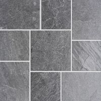 Bestseller Dekorsteine DSSG001 Traditioneller Indischer Silbergrauer Quarzit Gespaltene Schieferplatten Naturstein Wand Boden Hotel Innenausstattung