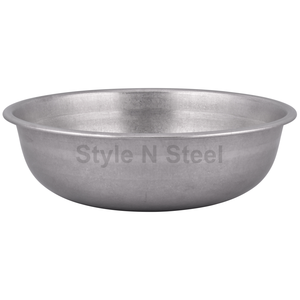 Cuenco para mezclar de acero inoxidable con utensilios de cocina vintage de alta calidad con diseño clásico - Product Image 1