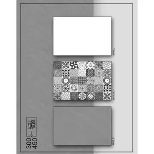 Azulejos de pared de cocina de cerámica india de diseño moderno 30x45 Cm 300x450mm 12x18 pulgadas azulejo esmaltado impreso brillante Interior Digital - Product Image 6