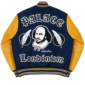 Chaqueta de béisbol Letterman ropa de invierno para mujer 2025 recortada Cyber Streetwear chaqueta de bombardero de carreras abrigo de otoño personalizado - Product Image 5