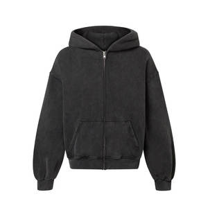 Sudadera con capucha de manga larga de Terry francés de peso medio con bolsillo para hombre - Product Image 1
