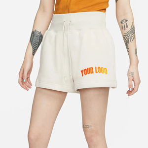 New Fashionable <b>Board</b> <b>Shorts</b> <b>Women</b> 100% Cotton Fleece Fabric Custom Embroidered Logo Quick Dry Breathable Summer Casual Wear - Product Image 1