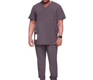 Latest Design Scrub Uniform High Quality Breathable scrubs uniforms sets Stand collar short <b>sleeve</b> Reasonable Rate Scrub Uniform - Product Image 1