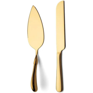 Articles les plus vendus spatule en argent de mariage de Style européen avec couteau à gâteau et serveur à poignée pliée pour la fête de noël - Product Image 2