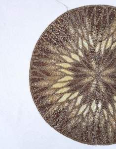 BOHO Kitchen Table Decor Table Coasters Mats Set Printed <b>Round</b> Woven <b>Placemats</b> Office Coffee Dining Party Custom Outdoor Wedding - Product Image 4