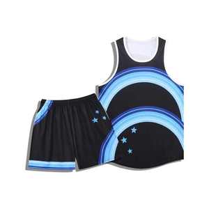 Uniforme de basket-ball réversible du fournisseur en gros, maillot de sport à motif personnalisé pour garçons, ensembles de nouveau design imprimés respirants - Product Image 6