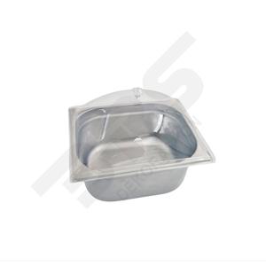 Contenitore in acciaio rivestito in Plexiglass Gn 1/2 (32.5X26.5X15)