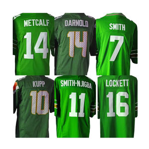 Maillots de rugby à manches courtes, dernier modèle, pas chers, respirants, imprimés, pour le football américain, vente en gros - Product Image 5