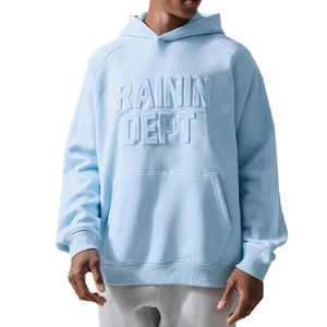 เสื้อฮู้ดสวมหัวแบบลำลองสำหรับฤดูหนาวของผู้ชายโลโก้ออกแบบได้ตามต้องการแบบ3D ผ้าเฟรนช์เทอร์รี่ขนาดใหญ่พิมพ์ลายปักลายนูนสำหรับผู้ชาย - Product Image 1