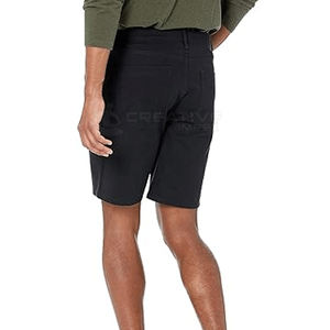 Pantalones cortos de mezclilla personalizados de alta calidad para hombres Pantalones cortos cargo de algodón de cintura media de verano caliente con servicio OEM Ropa de calle de talla grande - Product Image 2