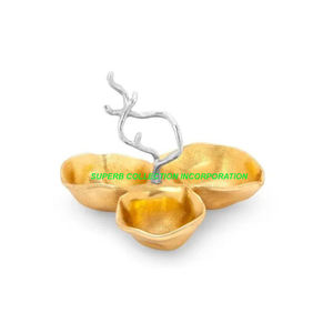 Vente en gros bol décoratif à fruits en or pour fête de mariage - Product Image 2