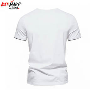 Pakistán venta al por mayor clásico liso poliéster en blanco liso camisetas para hombres algodón camiseta alta calidad hombres peso ligero camiseta - Product Image 6