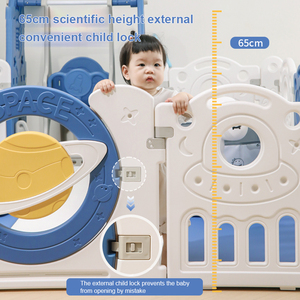 Parc de jeux portable et pliable pour bébés et tout-petits, clôture de sécurité pour enfants, aire de jeux extérieure, centre éducatif ludique - Product Image 4