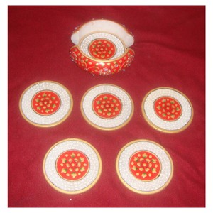 Meilleur design et dernier nouveau design Ensemble de sous-verres de cuisine incrustés de marbre pour la décoration de la maison et de la cuisine - Product Image 1