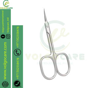 Tijeras de pelo de nariz curvadas y redondeadas de primera calidad para hombres, Juego de 2 piezas, tijeras de manicura para cutículas de uñas, Kit de tijeras para bigote de barba - Product Image 2