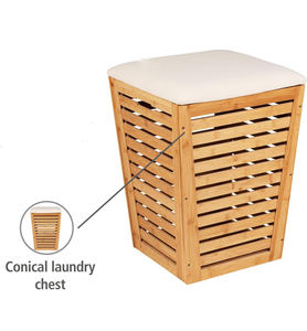 Panier <span class=keywords><strong>à</strong></span> <span class=keywords><strong>linge</strong></span> en bambou avec couvercle, armoires de salle de bain, panier <span class=keywords><strong>à</strong></span> <span class=keywords><strong>linge</strong></span>, panier <span class=keywords><strong>à</strong></span> serviettes de salle de bain avec siège - Product Image 3