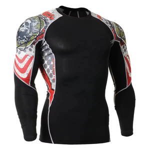 OEM personalizado de compresión MMA Rash Guard hombres sublimado impreso Sportwear - Product Image 1