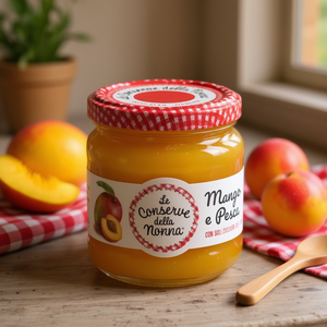 Compota de Mango y Melocotón Sin Azúcar de Nonna, 210g X 6 Piezas, Conserva de Postre - Product Image 3