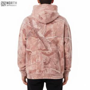Nouveau sweat à capuche homme coton impression personnalisée brodé surdimensionné pull-over polaire sans cordon plaine épais sweats à capuche hommes réversible Hombre - Product Image 2