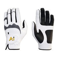 Guantes de Golf Personalizados 2025 para Zurdos, Talla Grande, Correa Ajustable, Piel de Oveja Cabretta, Cómodos, Elegantes y Antideslizantes