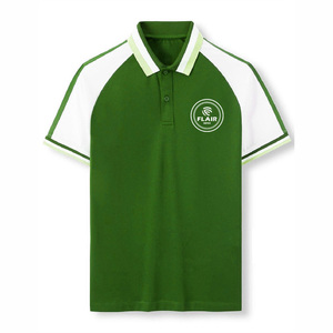 Offre Spéciale hommes 100% coton pour Polo T-Shirt personnalisé bonne qualité couleur unie Style décontracté motif 180g tissu poids avant - Product Image 4