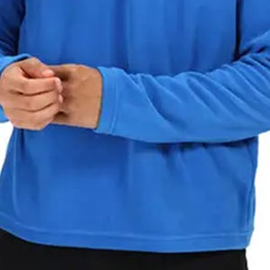 Sweat-shirt pour homme en tissu respirant à prix de gros, avec col montant zippé, design de logo personnalisé, manches longues pour homme avec service OEM - Product Image 4