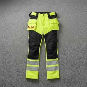 High Quality ANSI Class 1 EN ISO 20471 CLASS 3 <b>Waterproof</b> LED Flash Hi Vis 100% Polyester Safety <b>Work</b> Pants Casual Reflective - Product Image 2