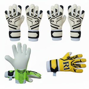 Gants de gardien de but de football de haute qualité en gros, logo personnalisé, latex souple, antidérapant, respirant, avec étiquette privée OEM disponible - Product Image 4
